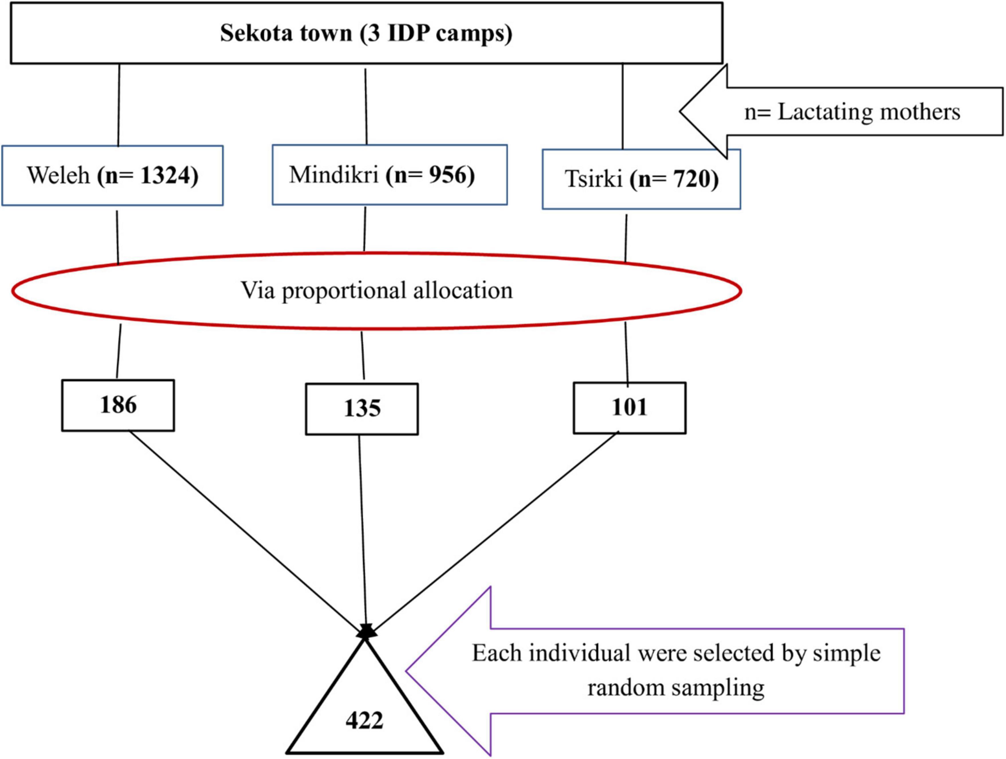 Undernutrition and associated factors among internally displaced lactating mothers in Sekota camps, northern Ethiopia: A cross-sectional study